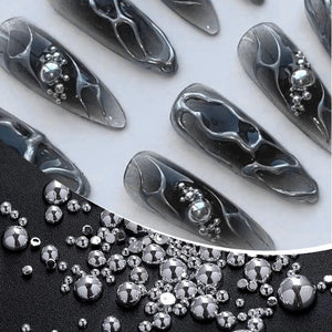 200pcs Half Round Flat Bottom Pearls Nail Art No Brand 