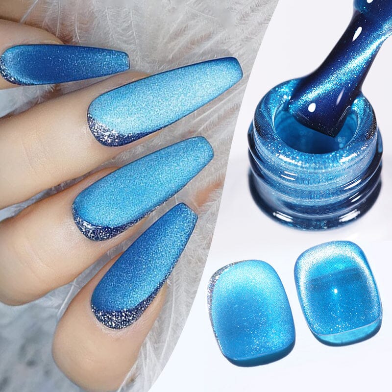 Sea Blue Cat Magnetic Gel Polish SB18 10ml Gel Nail Polish BORN PRETTY 