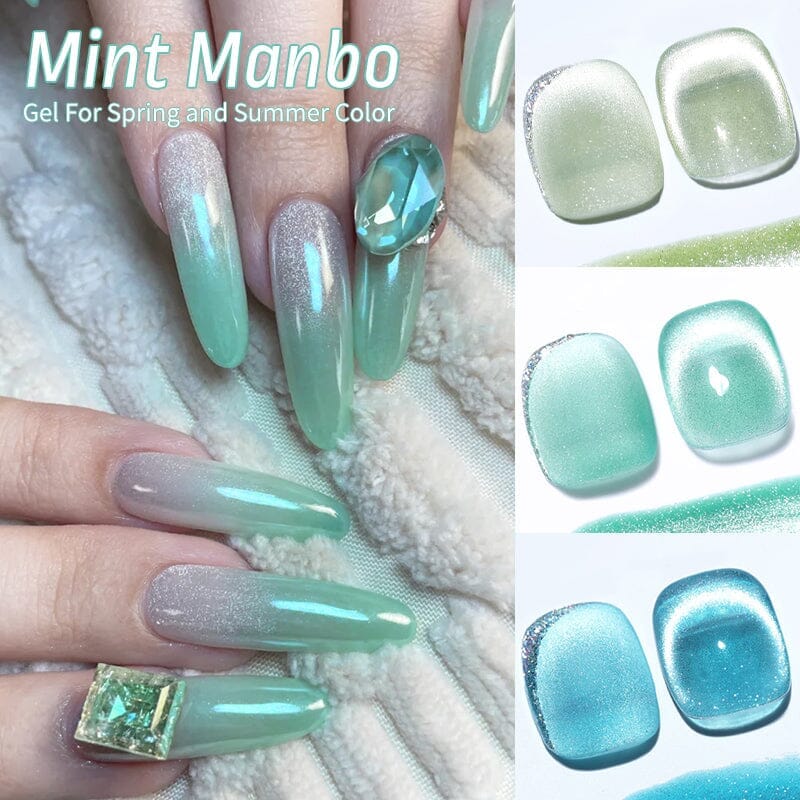 Crystal Cat Magnetic Gel MY313 Sea Blue 10ml Gel Nail Polish BORN PRETTY 