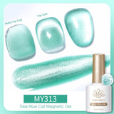 Sea Blue Cat Magnetic Gel Polish 10ml Gel Nail Polish BORN PRETTY MY313 