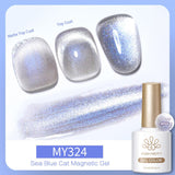 Sea Blue Cat Magnetic Gel Polish 10ml Gel Nail Polish BORN PRETTY MY324 