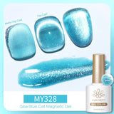 Sea Blue Cat Magnetic Gel Polish 10ml Gel Nail Polish BORN PRETTY MY328 