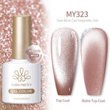 Sea Blue Cat Magnetic Gel MY323 10ml Gel Nail Polish BORN PRETTY 