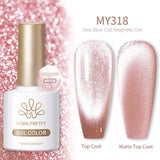 Sea Blue Cat Magnetic Gel MY318 10ml Gel Nail Polish BORN PRETTY 