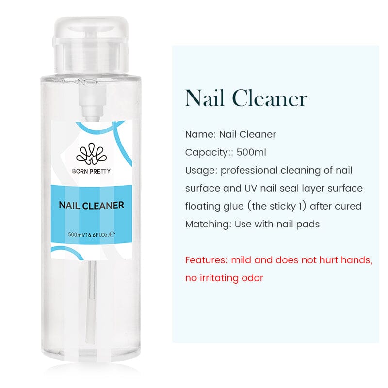 Nail Cleaner Gel Remover Brush Cleaner 500ml Nail Care BORN PRETTY Nail Cleaner 