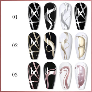 Metallic Line Nail Gel 5ml Gel Nail Polish LILYCUTE 