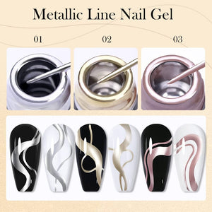 Metallic Line Nail Gel 5ml Gel Nail Polish LILYCUTE 