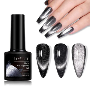 Black Cat Magnetic Gel Polish 7ml Gel Nail Polish LILYCUTE 