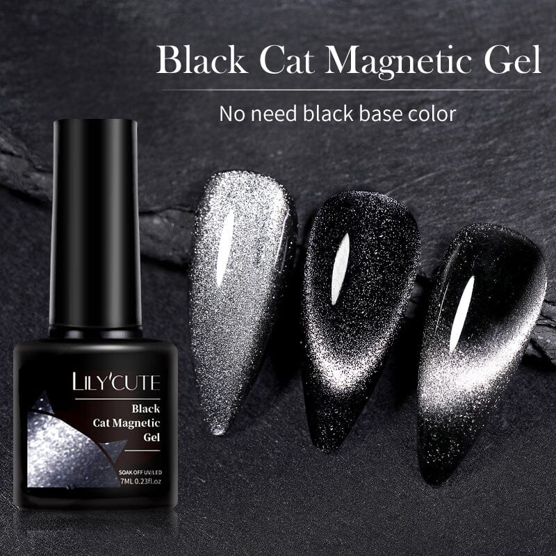 Black Cat Magnetic Gel Polish 7ml Gel Nail Polish LILYCUTE 