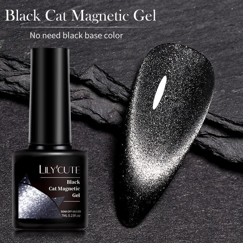 Black Cat Magnetic Gel Polish 7ml Gel Nail Polish LILYCUTE 