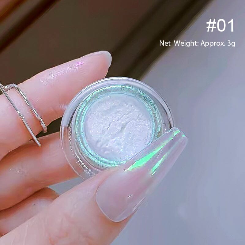 Pearly Mirror Effect Nail Powder Nail Powder BORN PRETTY 01 