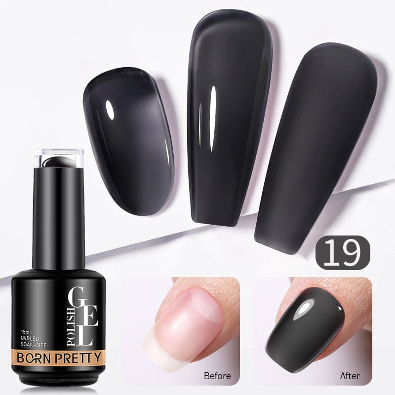 BORN PRETTY Rubber Base Gel 15ml Gel Nail Polish BORN PRETTY RB19 
