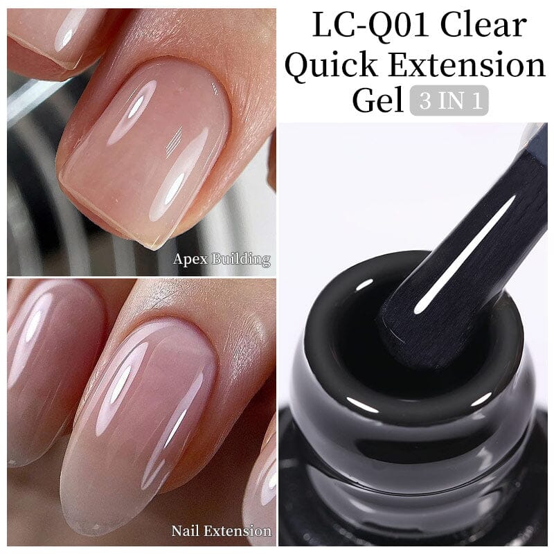 3 in 1 Quick Extension Nail Gel LC-Q01 Clear 7ml Clearance LILYCUTE 