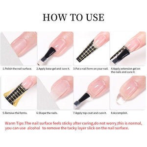 3 in 1 Quick Extension Nail Gel LC-Q01 Clear 7ml Clearance LILYCUTE 