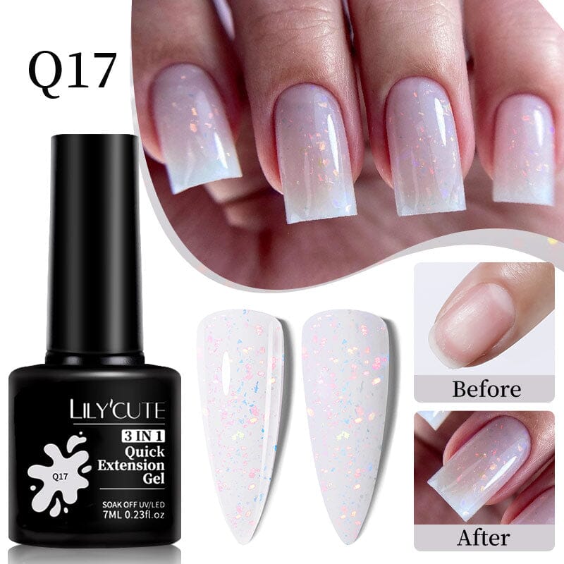 3 In 1 Quick Extension Nail Gel 7ml Extension Nail Gel LILYCUTE LC-Q17 