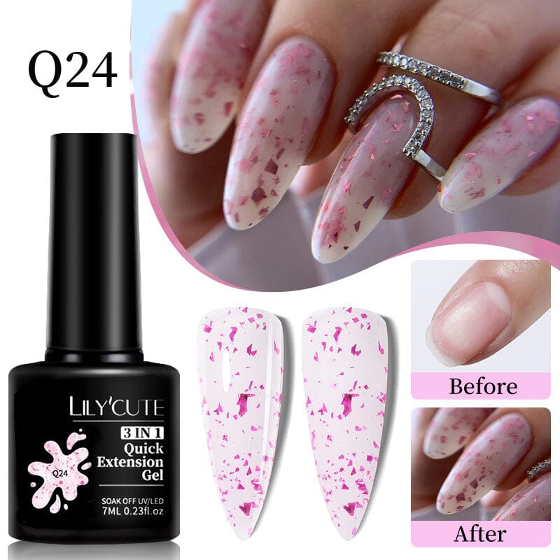 3 In 1 Quick Extension Nail Gel 7ml Extension Nail Gel LILYCUTE LC-Q24 