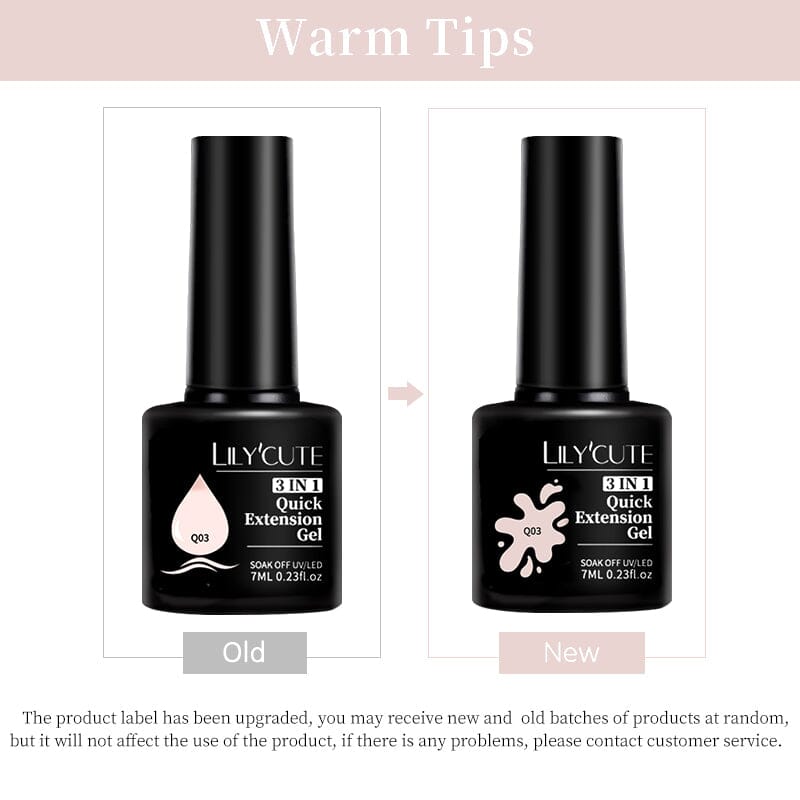 3 In 1 Quick Extension Nail Gel 7ml Extension Nail Gel LILYCUTE 