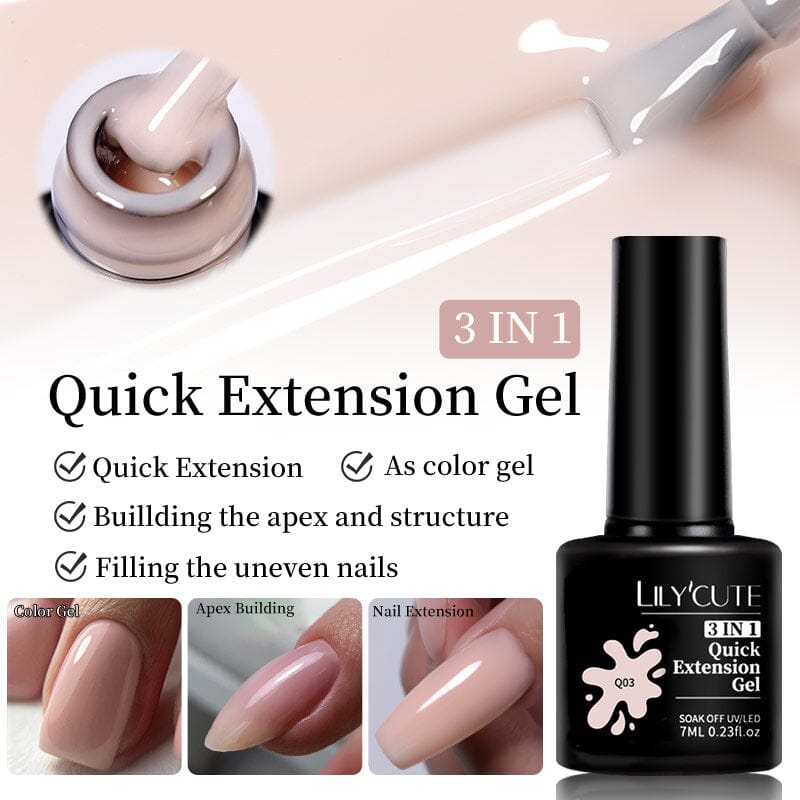 3 In 1 Quick Extension Nail Gel 7ml Extension Nail Gel LILYCUTE 