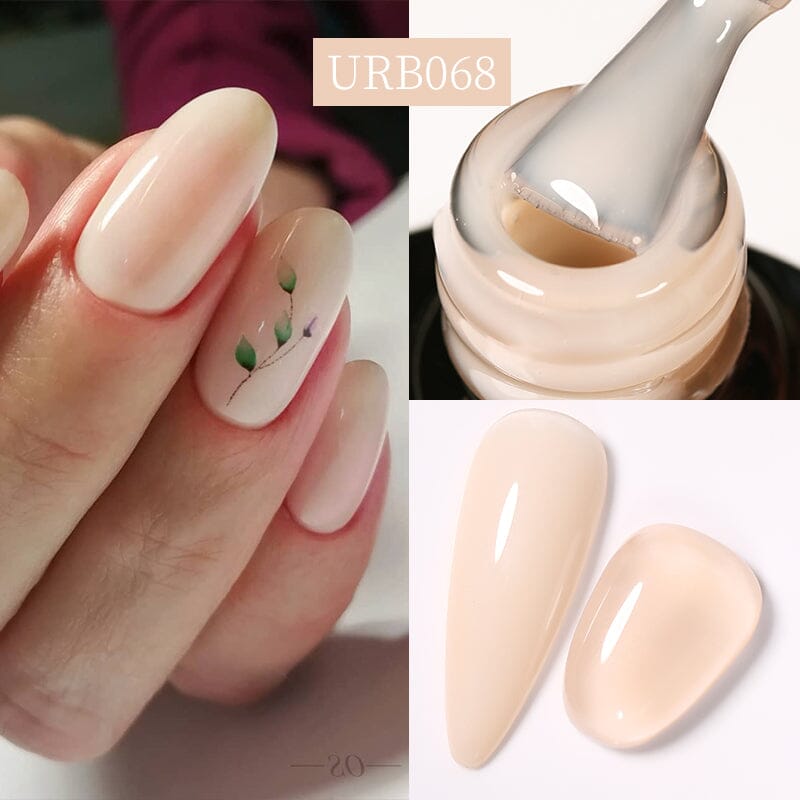 Nude Rubber Base Gel URB068 7ml Gel Nail Polish UR SUGAR 