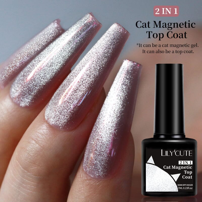 Cat Magnetic Top Coat 7ml Base & Top Coat LILYCUTE 