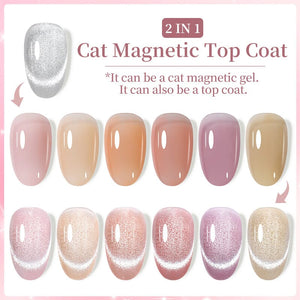 Cat Magnetic Top Coat 7ml Base & Top Coat LILYCUTE 