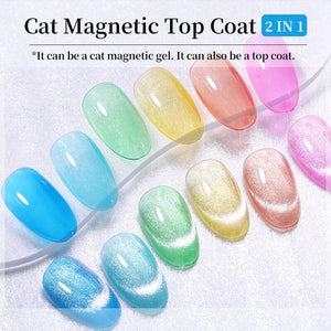 Cat Magnetic Top Coat 7ml Base & Top Coat LILYCUTE 