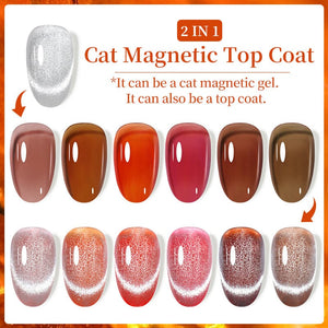 Cat Magnetic Top Coat 7ml Base & Top Coat LILYCUTE 