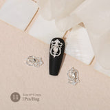 Butterfly Heart Metal Rhinestones Pearl Nail Decoration Nail Decoration No Brand 11 