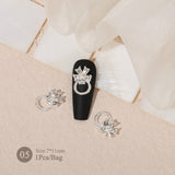 Butterfly Heart Metal Rhinestones Pearl Nail Decoration Nail Decoration No Brand 05 