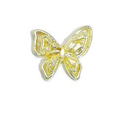 Butterfly Opal Rhinestones Pearl Alloy Nail Decoration #03 Nail Art No Brand 