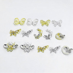 Butterfly Opal Alloy Nail Decoration 02 Nail Art BORN PRETTY 