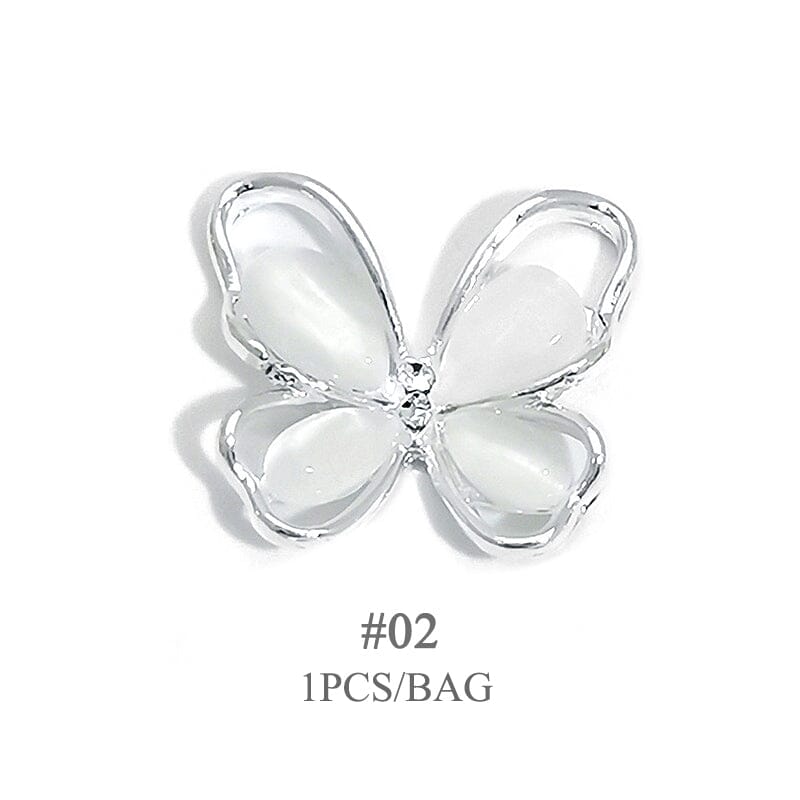 Butterfly Opal Alloy Nail Decoration 02 Nail Art BORN PRETTY 