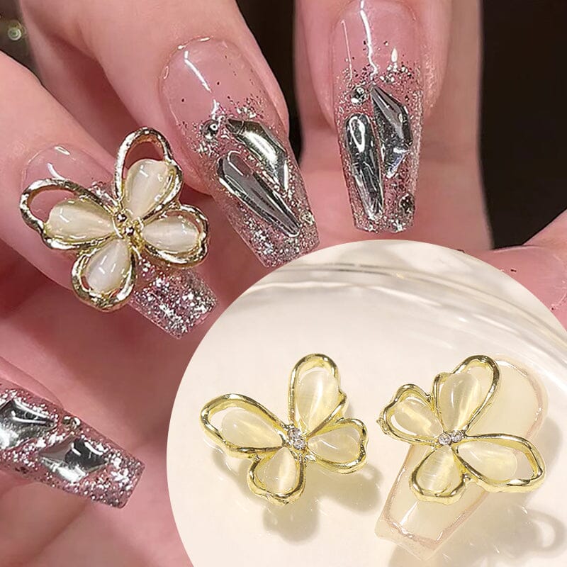 Butterfly Alloy Rhinestones Nail Decoration #01 Clearance No Brand 