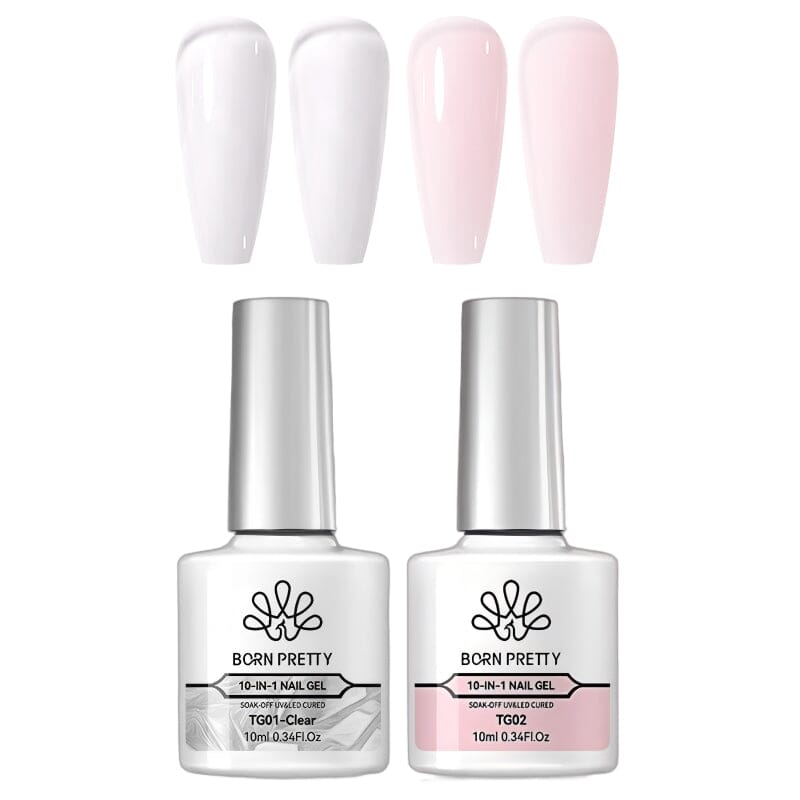 10 in 1 Nail Gel 10ml Gel Nail Polish BORN PRETTY TG01 & TG02 
