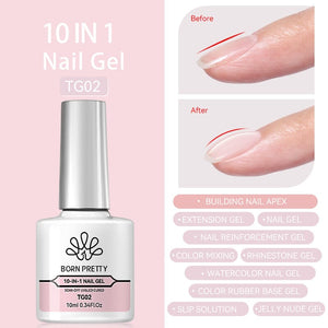 10 IN 1 Nail Gel TG02 10ml Clearance BORN PRETTY 
