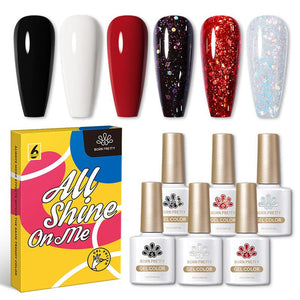 6 Colors Gel Polish Set 04 10ml Gel Nail Polish BORN PRETTY 