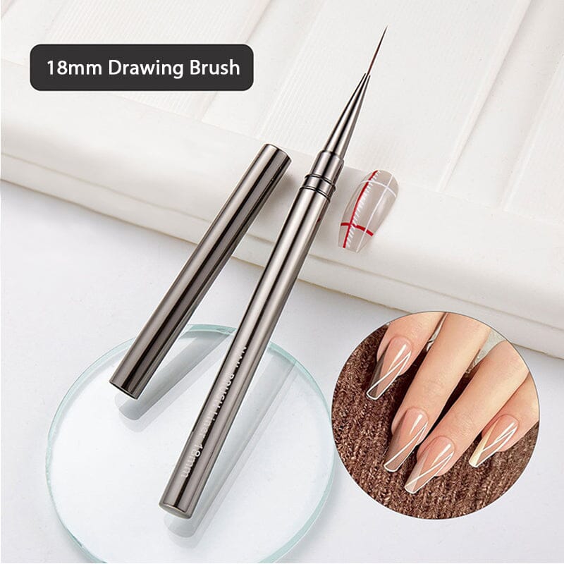 Drawing Liner Brush Metal Handle Cover Tools & Accessories No Brand 