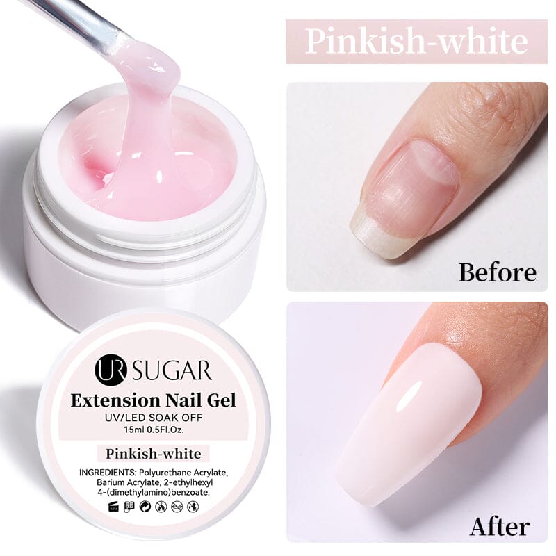 Extension Nail Gel 15ml Extension Nail Gel UR SUGAR Pinkish-white 