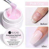 Extension Nail Gel 15ml Extension Nail Gel UR SUGAR Pink Gray 
