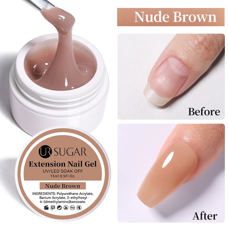 Extension Nail Gel 15ml Extension Nail Gel UR SUGAR Nude Brown 