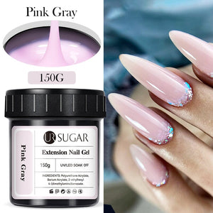 Extension Nail Gel 150g Extension Nail Gel UR SUGAR Pink Gray 