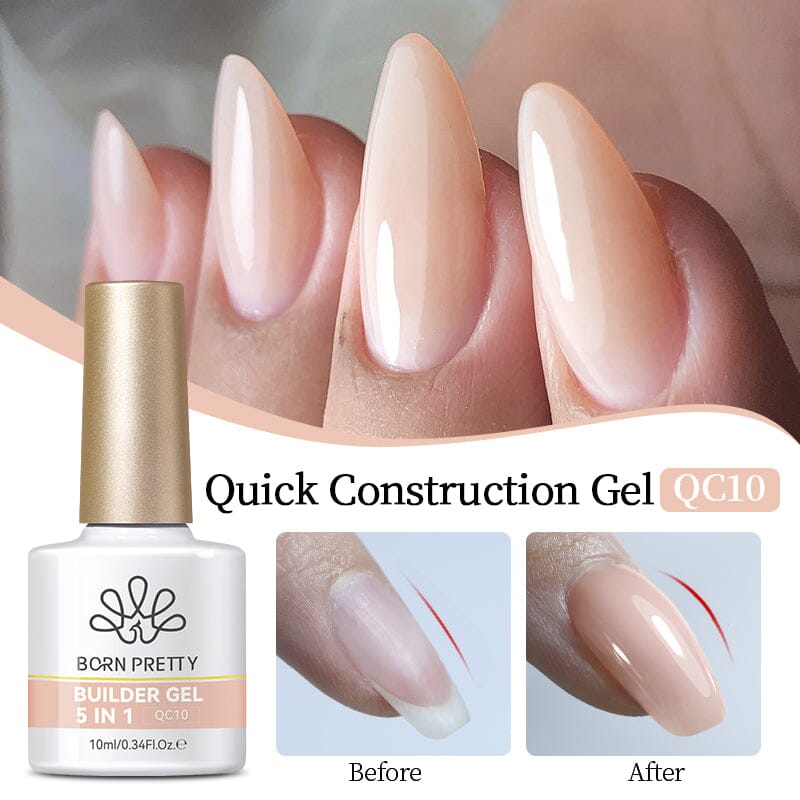 5 in 1 Builder Gel Quick Construction Gel 10ml Gel Nail Polish BORN PRETTY QC10 