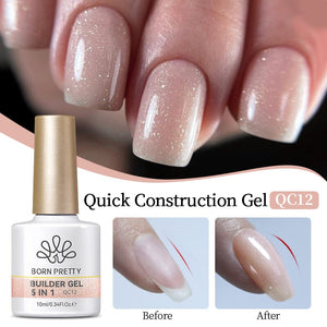5 in 1 Builder Gel Quick Construction Gel 10ml Gel Nail Polish BORN PRETTY QC12 