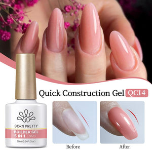 5 in 1 Builder Gel Quick Construction Gel 10ml Gel Nail Polish BORN PRETTY QC14 