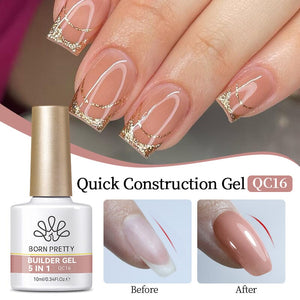 5 in 1 Builder Gel Quick Construction Gel 10ml Gel Nail Polish BORN PRETTY QC16 