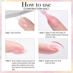 Quick Construction Gel QC07 10ml Gel Nail Polish BORN PRETTY 