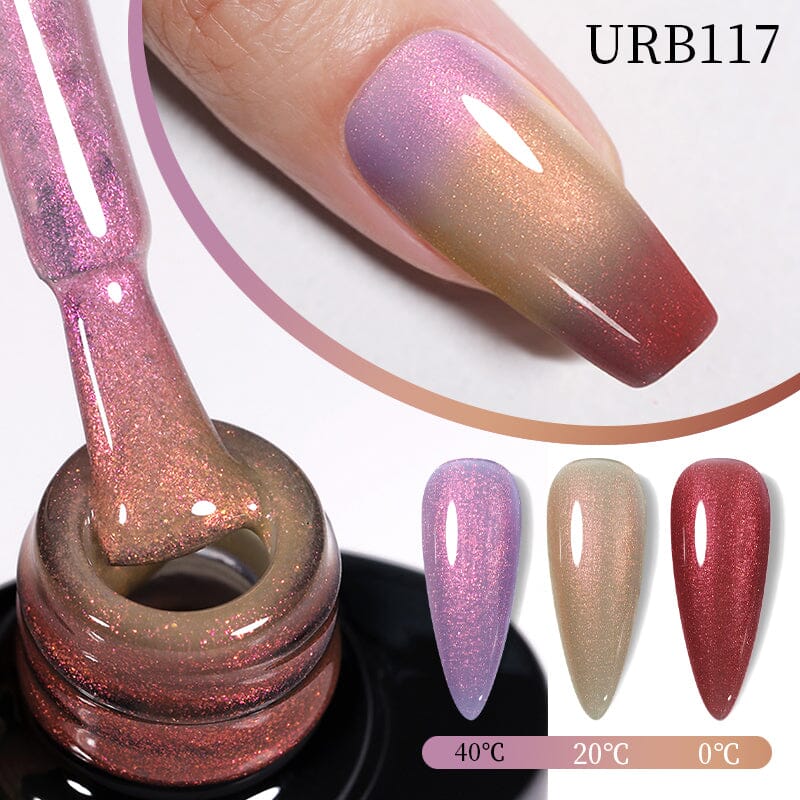 Thermal Rubber Base Gel Polish URB117 7ml Gel Nail Polish UR SUGAR 