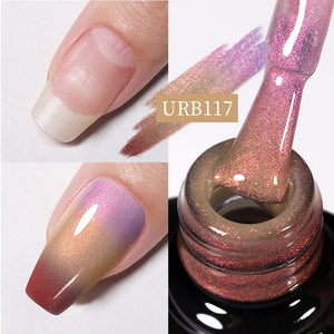 Thermal Rubber Base Gel Polish URB117 7ml Gel Nail Polish UR SUGAR 