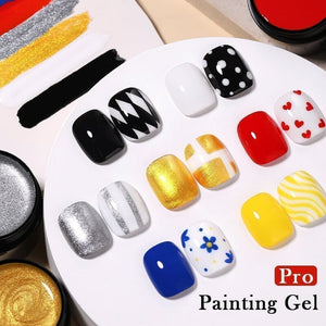 Gold PRO Painting Nail Gel 5ml PN03 Gel Nail Polish BORN PRETTY 