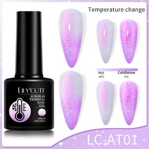 Auroras Thermal Nail Gel 7ml Gel Nail Polish LILYCUTE LC-AT01 